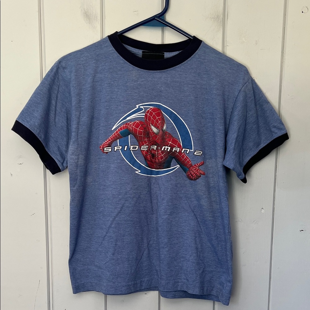 Vintage 2004 Spider-Man 2 Tee Shirt Youth Size Medium 10-12 Women’s Small